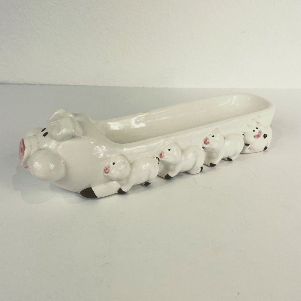 Vtg Ron Gordon Designs Pig & Piglets Serving Dish